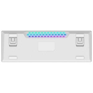 Rampage RADIANT K11 Beyaz Type-C Bağlantılı RGB Puding Tuşlu Gaming Oyuncu Klavye US Layout English Blue Switch Outlet