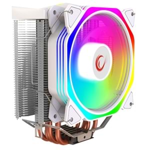 Rampage OCTAGON C50 Beyaz 120mm ARGB 57CFM 1800RPM AM5 LGA1700 CPU Soğutucu