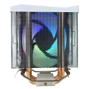 Rampage OCTAGON C50 Beyaz 120mm ARGB 57CFM 1800RPM AM5 LGA1700 CPU Soğutucu
