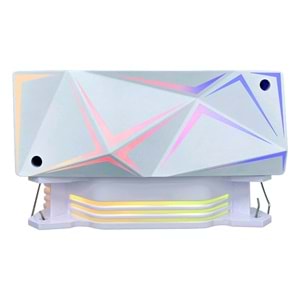 Rampage OCTAGON C50 Beyaz 120mm ARGB 57CFM 1800RPM AM5 LGA1700 CPU Soğutucu