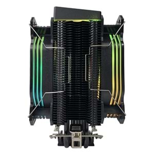 Rampage OCTAGON C60 Siyah 57CFM 1800RPM 2x12cm ARGB AM5/LGA1700 Uyumlu Hava Soğutmalı CPU Fan