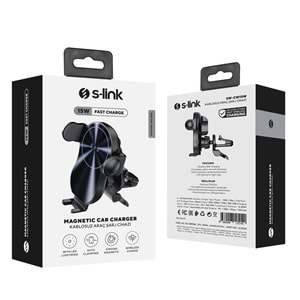 S-link SL-CW15W Otomatik 15W Sensörlü Telefon Tutucu Kablosuz Şarj Cihazı