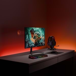 Rampage Cyclops CY25R240 25 İnç 240Hz 1ms FHD VA HDR FreeSync RGB Oyuncu Monitörü outlet