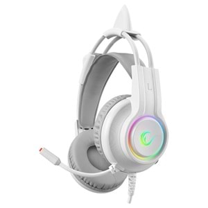 Rampage RM-K91 X-CATTY Beyaz USB 7.1 RGB Mikrofonlu Gaming Oyuncu Kulaklığı