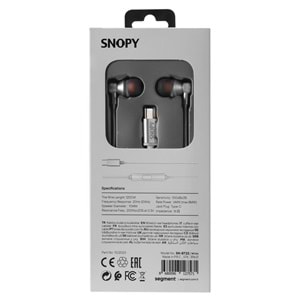 Snopy SN-BT22 Type C Telefon Uyumlu Beyaz Mikrofonlu Kulaklık