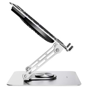 Addison AD-RC35 360 Derece Dönebilen Fanlı RGB Işıklı Ayarlanabilir Metal Laptop Soğutucu Stand