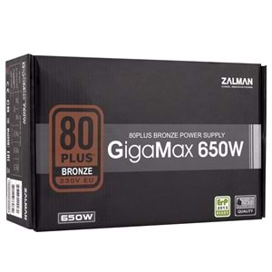 Zalman ZM650-GVII GigaMax 650W 80+ Bronze Power Supply