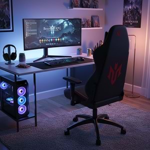 Rampage KL-R45 MASSIVE Kırmızı/Siyah Oyuncu Koltuğu (OUTLET)