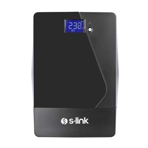 S-link VIGOR U2000 2000VA 12V9Ah*2 1200W LCD Ekranlı Siyah Line-Interactive Kesintisiz UPS Güç Kaynağı (OUTLET)