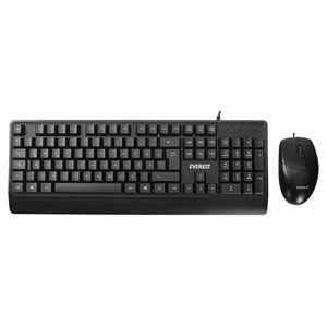 Everest KM-619 Siyah USB Q Klavye Mouse Seti