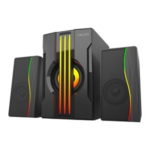 Mikado MD-254 2+1 RGB Bluetooth Destekli 25W Gaming Ses Sistemi Outlet
