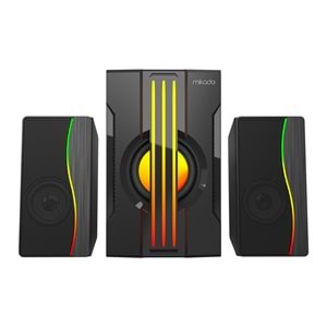 Mikado MD-254 2+1 RGB Bluetooth Destekli 25W Gaming Ses Sistemi Outlet