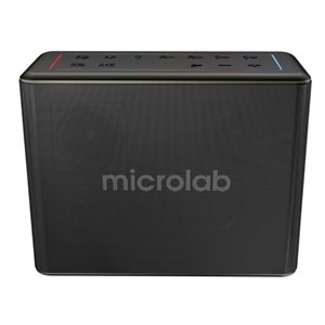 Microlab M60 Vega 15000mAh Batarya 10W*2 + 40W*2 100W 2 Wireless Mikrofonlu Siyah Gri Usb + Tf Kart + Bluetooth Powerban