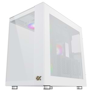 Xigmatek EN41914 AQUA ULTRA AIR ARCTIC Beyaz TYPE-C+2 Yön Temperli Cam 7x12cm ARGB+ ARGB Şeritli E-ATX Gaming Oyuncu Kasası