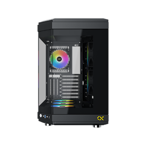 Xigmatek EN41938 CUBI Siyah E-ATX 6x120mm ARGB Type-C 3 Yön Temperli Cam Gaming Kasa