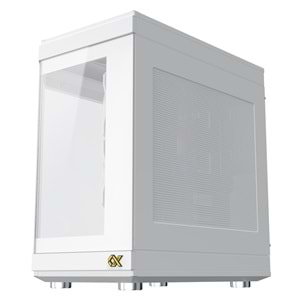 Xigmatek EN41983 CUBI ARCTIC Beyaz E-ATX 6x120mm ARGB Type-C 3 Yön Temperli Cam Gaming Kasa