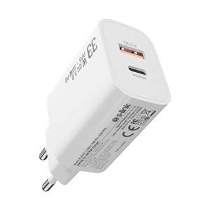 S-link SL-EC67 Type USB-C 30W PD / 33W PPS USB QC 3.0 18W Hızlı Ev Şarj Adaptörü