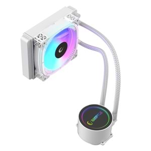 Rampage INFINITE C10 WHITE 120mm ARGB Beyaz Sıvı İşlemci Soğutucu AM5 LGA1700