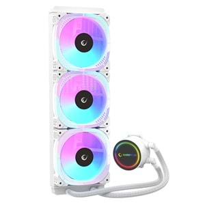 Rampage INFINITE C30 WHITE 360mm ARGB Beyaz Sıvı İşlemci Soğutucu AM5 LGA1700