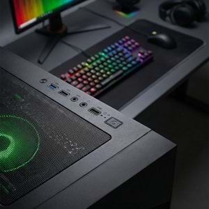 Rampage INSPIRER Mesh 650W 80+ Siyah 4x12cm ARGB Infinity Fan Temperli Camlı Gaming Kasa