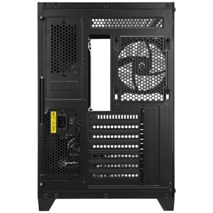 Rampage ARCTURUS Temperli Camlı 750W 80 Plus Bronze Siyah 7*12cm RGB Fan ATX Mid-T Gaming Oyuncu Kasası