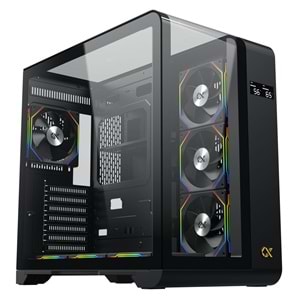 Xigmatek EN44274 PANO S Siyah 3 Taraf Temperli Cam 7x120mm ARGB Fan E-ATX Gaming Kasa OUTLET