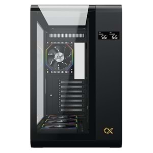 Xigmatek EN44274 PANO S Siyah 3 Taraf Temperli Cam 7x120mm ARGB Fan E-ATX Gaming Kasa OUTLET