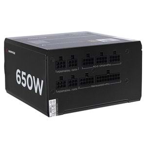 Rampage MATE M650-80PB 650W 12cm Fan Full Modular 80 Plus Bronze Aktif PFC Beyaz Power Supply