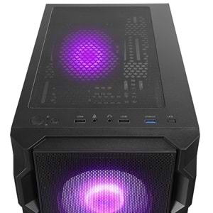 Rampage WOON Mesh 650W 80+ BRONZE 4*12cm ARGB Fan Temper Camlı Mid-T Siyah Oyuncu Kasası