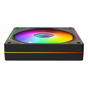Rampage 7C-120S 120*120*25mm Double Ring Aynalı ARGB Siyah Kasa Fanı