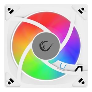 Rampage 7C-120B 120*120*25mm Double Ring Aynalı ARGB Beyaz Kasa Fanı