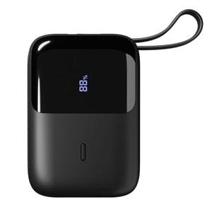 S-link P109M 10000mAh PD20W+QC18W+HSC22.5W Siyah LCD Taşınabilir Pil Şarj Cihazı Powerbank