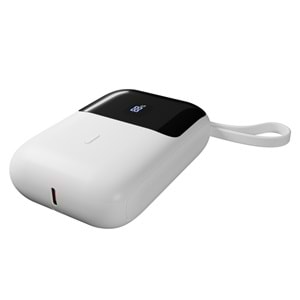 S-link P109M 10000mAh PD20W+QC18W+HSC22.5W Beyaz LCD Taşınabilir Pil Şarj Cihazı Powerbank