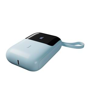 S-link P109M 10000mAh PD20W+QC18W+HSC22.5W Mavi LCD Taşınabilir Pil Şarj Cihazı PowerbankS-link P109M 10000mAh PD20W+QC18W+HSC22.5W Mavi LCD Taşınabilir Pil Şarj Cihazı Powerbank