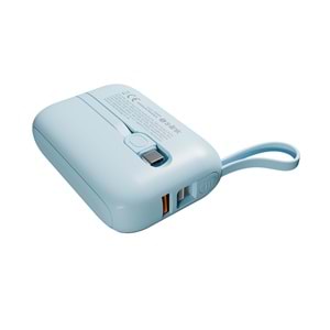 S-link P109M 10000mAh PD20W+QC18W+HSC22.5W Mavi LCD Taşınabilir Pil Şarj Cihazı PowerbankS-link P109M 10000mAh PD20W+QC18W+HSC22.5W Mavi LCD Taşınabilir Pil Şarj Cihazı Powerbank