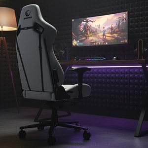 Rampage KL-R21 GRAND SERIES Üst Seviye Terletmez Kumaş Fildişi Gaming Oyuncu Koltuğu (OUTLET)