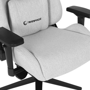 Rampage KL-R21 GRAND SERIES Üst Seviye Terletmez Kumaş Fildişi Gaming Oyuncu Koltuğu (OUTLET)