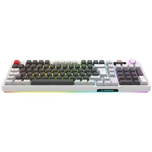 Rampage LOYAL Pro Gri/Beyaz 3 BT + 2.4 IPS Ekranlı Red Switch RGB Mekanik Kablosuz Klavye