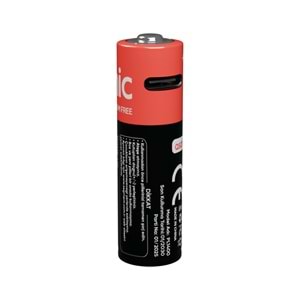 Asonic PL1400 AA 1.5V 1400mAh Type-C USB Şarjlı 2'li Pil