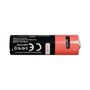 Asonic PL1400 AA 1.5V 1400mAh Type-C USB Şarjlı 2'li Pil