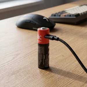 Asonic PL1400 AA 1.5V 1400mAh Type-C USB Şarjlı 2'li Pil