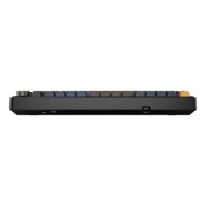 Rampage Quell Siyah Hot Swap 2.4G + Bluetooth Wireless RGB Gasket Oil Switch Türkçe Q PBT Keycaps Mekanik Klavye Outlet