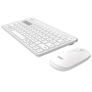 Everest LUMI KM-BT903 Beyaz 3in1 3 BT + 2.4 1600dpi Ultra İnce Q 4 Cihaz Bağlantılı Scissors Kablosuz Klavye + Mouse Set