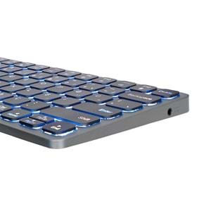 S-Link SW-K801 Siyah USB 8 in 1 USB Q Klavye 2*USB, HDMI, TYPE-C, AUX, TF ve SD Okuyuculu HUB Klavye