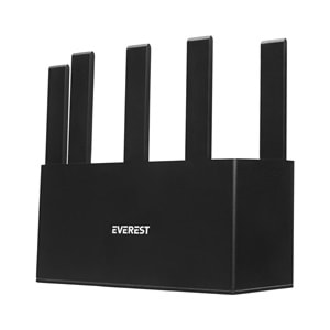 Everest EWR-X3000-V1 AX3000Mbps DualBand 5*6dBi Anten WISP+AP+Repeater Destekli Kablosuz Wifi Router