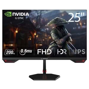 Rampage CRIMSON CR25R180 25 200Hz 1ms CSOT FAST IPS FHD Freesync/G-Sync PC Flat Oyuncu Monitörü
