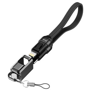 S-link Armor CL-020 30W 20 cm Type-C to Lightning PD Örgülü Metal Başlıklı Siyah Hızlı Şarj Kablosu