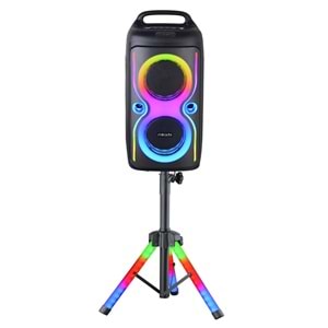 Mikado MD-66BT ThunderBag 40W RGB Işıklı Kablosuz Bluetooth Toplantı-Parti Hoparlörü