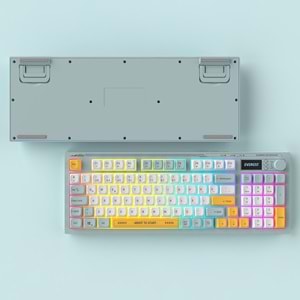Everest KB-79 SILENT PRO Mavi/Beyaz/Sarı SESSİZ RGB Q Membrane Oyuncu Klavyesi