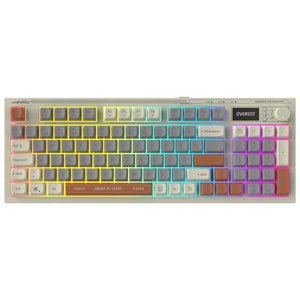 Everest KB-79 SILENT PRO Gri Mavi/Gri/Kahve SESSİZ RGB Q Membrane Oyuncu Klavyesi